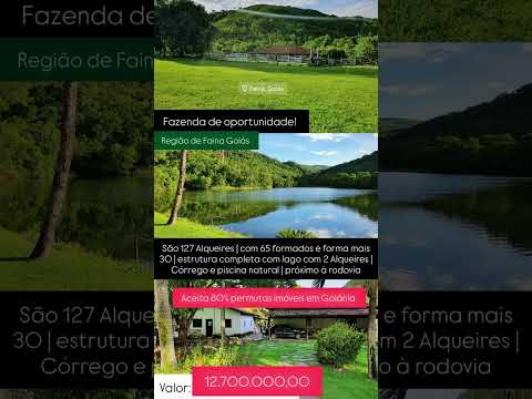 Fazenda Extra 127 Alqueires em Faina GO | whatsapp 62 99373-6407