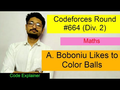 Boboniu Likes to Color Balls || Codeforces Round #664 (Div. 2) || Codeforces