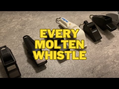 Molten Referee Whistle Test - Every model - Valkeen, Dolfin etc - Sound & dB comparison
