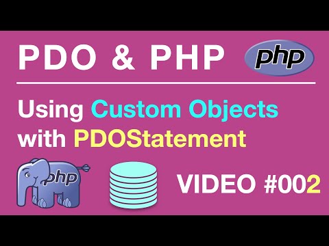 PDO | PHP MySQL | Custom Object PDOStatement 002 | BEGINNERS Tips from the Self Taught Developer