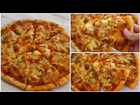 Chicken Pizza Recipe Step By Step,Quick And Easy Recipe By Recipes Of The World 