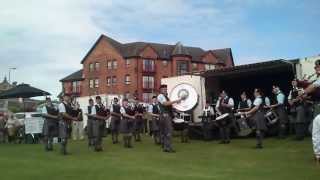 preview picture of video 'Isle of Cumbrae Pipe Band at the Largs Family Fun Day 2013 - 6 July 2013'