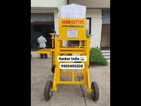 Curb Divider Cutting Machine video by Ranker India Spares & Services