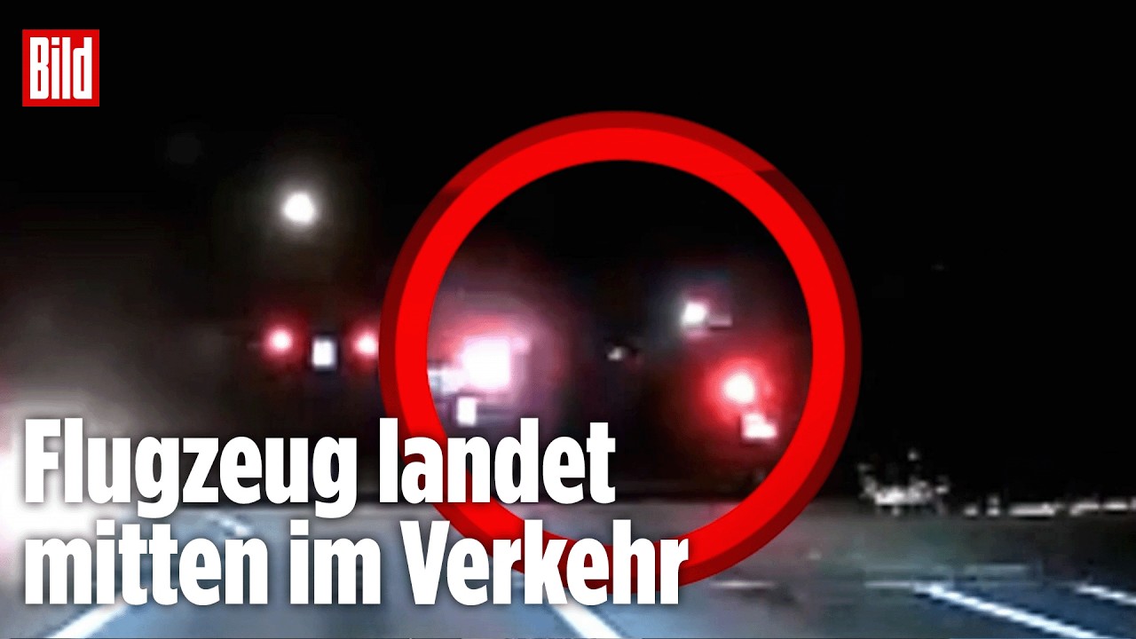 Betrunkener Pilot crasht auf Kreuzung: Dashcam zeigt spektakuläre Bruchlandung