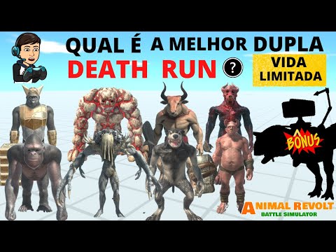 Qual é a Melhor Dupla + BÔNUS Death Run Vida Limitada  - Animal Revolt Battle Simulator