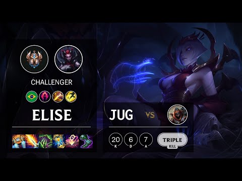 Elise Jungle vs Zed - BR Challenger Patch 11.24b