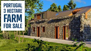 3 HECTARE FARM FOR SALE | Stone Farmhouse & Oak Forest | PORTUGAL