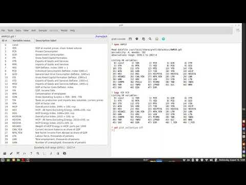 New GUI features in gretl 2021c