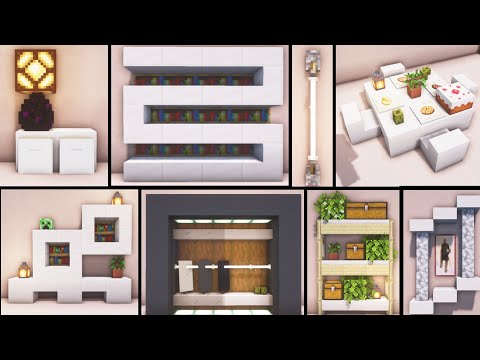 Minecraft : 20 Modern Interior Decoration Ideas and Design!