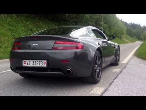 Aston martin v8 vantage with stock exhaust