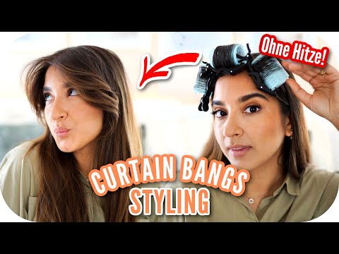 STYLE CURTAIN BANGS WITHOUT HEAT 🤩 SUPER EASY & FAST | Sanny Kaur