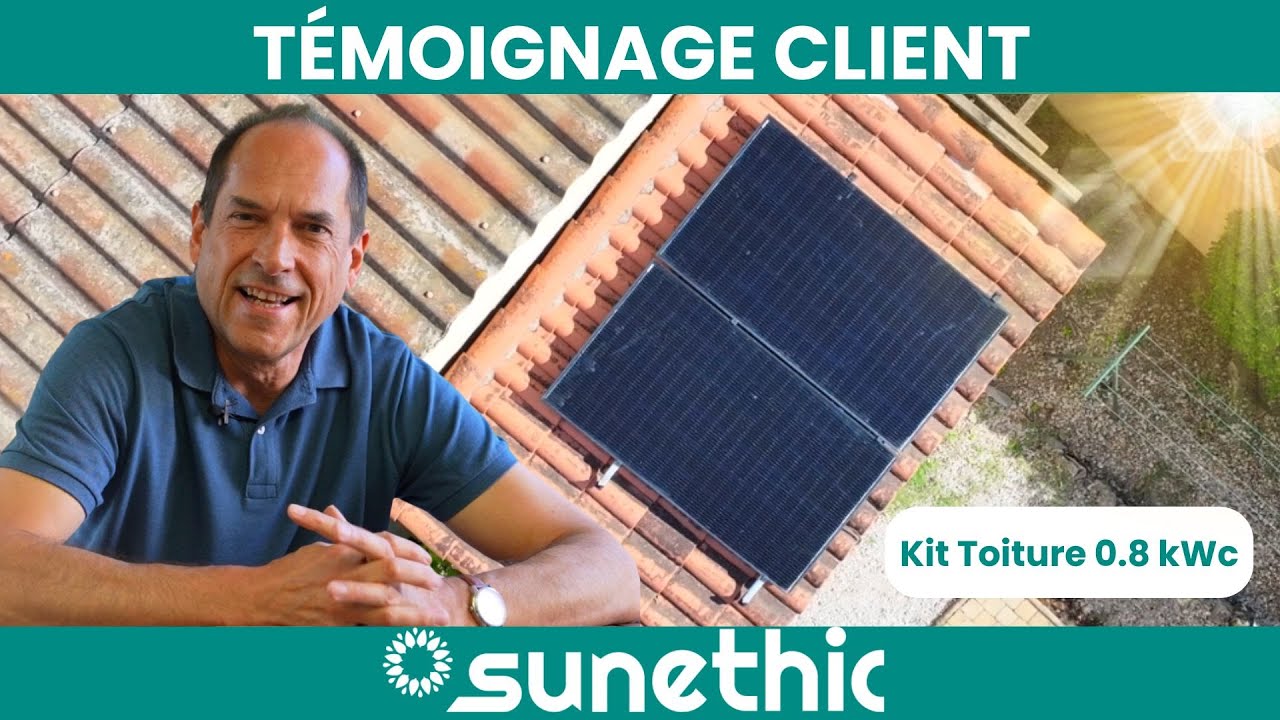 Avis clients Sunethic : kit panneaux solaires toiture 2 Panneaux (0.8 kWc)