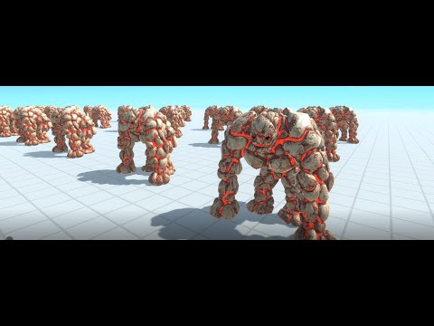 New Unit LAVA GOLEM ARMY VS Armies - Animal Revolt Battle Simulator