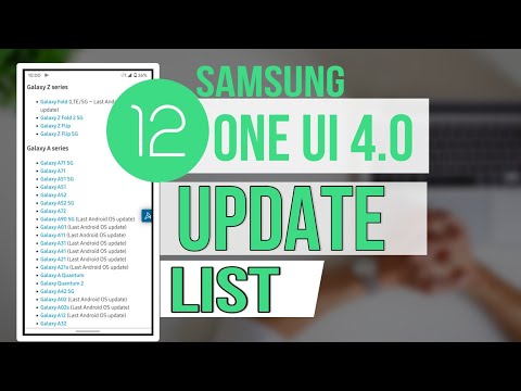 Samsung official Android 12  - One Ui 4.0 Update list. 🔥