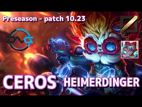 【韓国サーバー/D2】DFM Ceros ハイマーディンガー(Heimerdiner) VS イレリア(Irelia) MID - Patch10.23 KR Ranked【LoL】