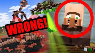 Everything WRONG with our videos: VILLAGER NEWS 2, 3 & 4!