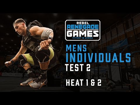 Individual Men's Test 2 HEAT 1 & 2 - REBEL Renegade Games 2023 African CrossFit Semifinal.
