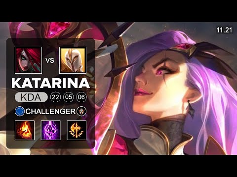 Katarina Mid vs Kayle - EUW Challenger - Season 11 Patch 11.21