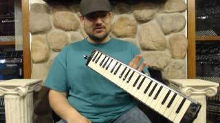 Video thumbnail for HAMM44P - NEW Hammond Pro 44HP Amplified Hyper Melodion 44 Key Melodica $499 by Liberty Bellows