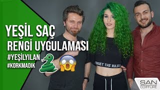 SAÇLARI YEŞİLE BOYADIK! ( Green Hair Mustafa Batur )