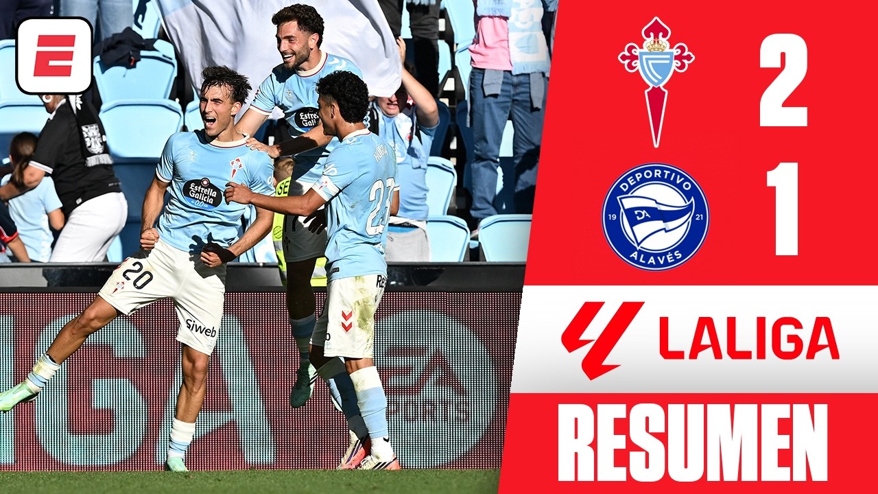 EL CELTA SUMA SEGUNDA VICTORIA tras vencer 2-1 al ALAVÉS. Goles de Jutglá y Javi Rodríguez | La Liga