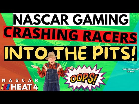 Gaming's Worst Nightmare: Crashing Nascar Racers Into The Pits!
