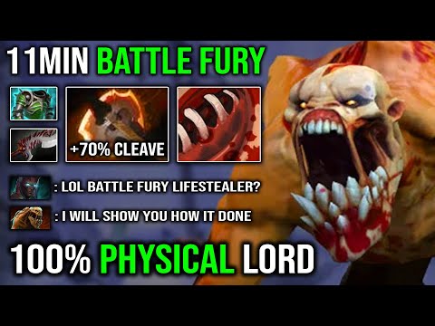 BATTLE FURY LIFESTEALER IS BACK!! +70% Cleave DMG Even TB Can't 1v1 with 22Kills & Fast Farm DotA 2