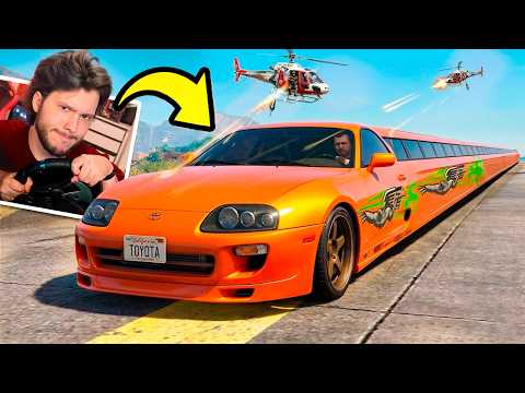 A Cada FUGA meu CARRO FICA MAIS LONGO!! (GTA 5 RP)