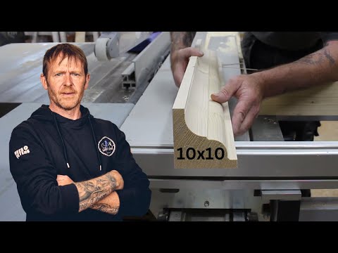 Milling 10x10cm cornice wood on the table router #Mastertip