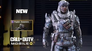 *NEW* Prophet - Snowstorm Skin Gameplay in COD Mobile! - Tier 30 BP Reward | Milton37LiveCODM