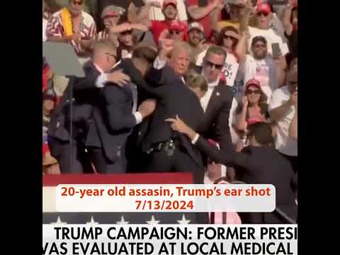 Trump was shot, bullet struck his ear; gunman & audience member dead