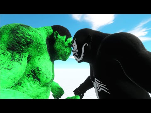 HULK GORO vs VENOM GORO  DEATH RUN - Animal Revolt Battle Simulator
