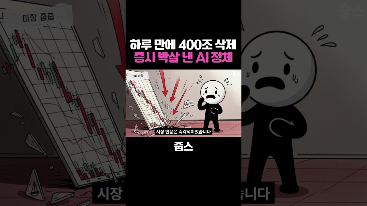 하루 만에 400조 삭제... 주식 시장 박살 낸 AI의 정체 📉