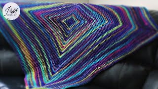 Aura Mountain Blanket Pattern| How to crochet a blanket | Crochet Afghan | Crochet Throw Blanket