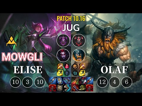 VIT Mowgli Elise vs Olaf Jungle - KR Patch 10.16