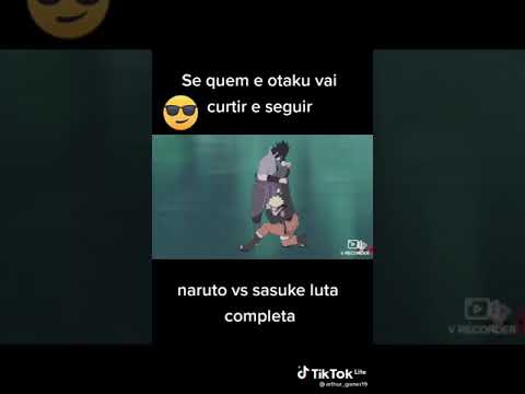 video do Naruto vs Sasuke luta completa