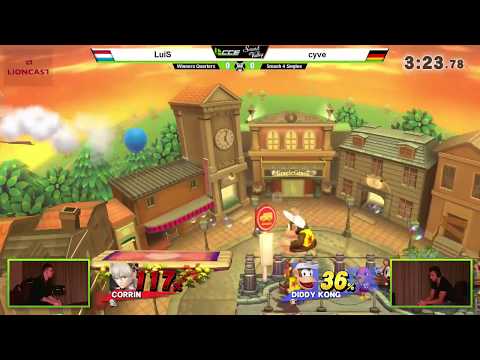 CCExSV - cyve (Diddy) Vs. LuiS (Corrin) - Winners Quarters - Smash 4 Singles