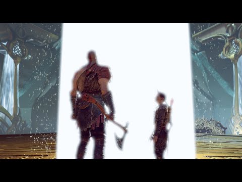 God of War - Kratos enters the light and sees his wife