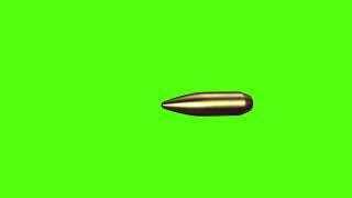 4K Bullet Gun Fire Free Green Screen Stock Video F