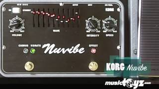 Video thumbnail for Korg Nuvibe Vibrator Chorus Effect by musictoyznetwork
