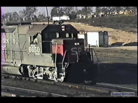 Classic Railroad Series 572 - SP 6650 West at West Colton January 9, 1989