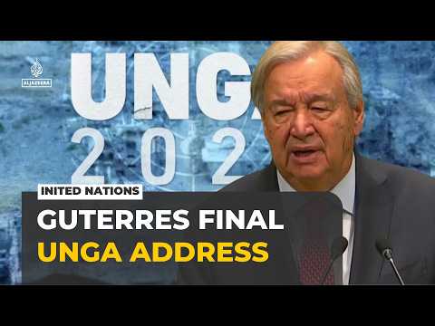 Guterres delivers final UNGA address, calls for reforms to global institutions