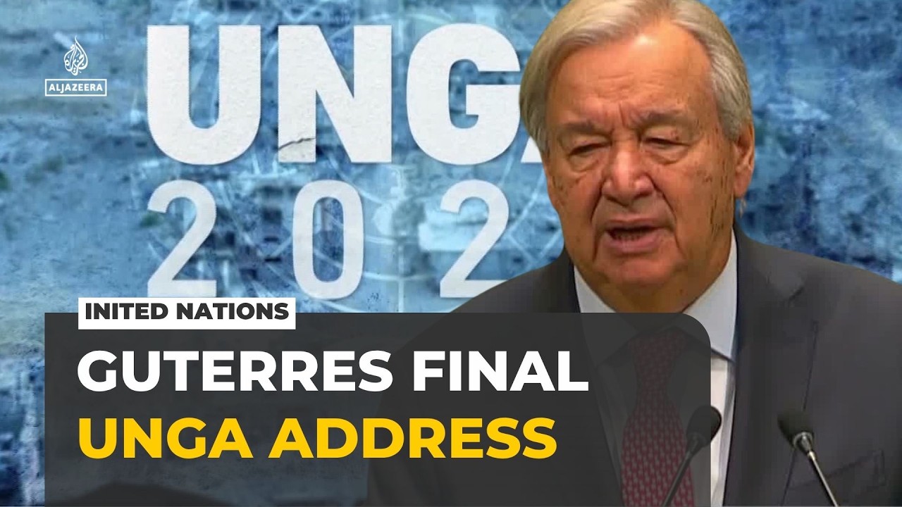 Guterres delivers final UNGA address, calls for reforms to global institutions