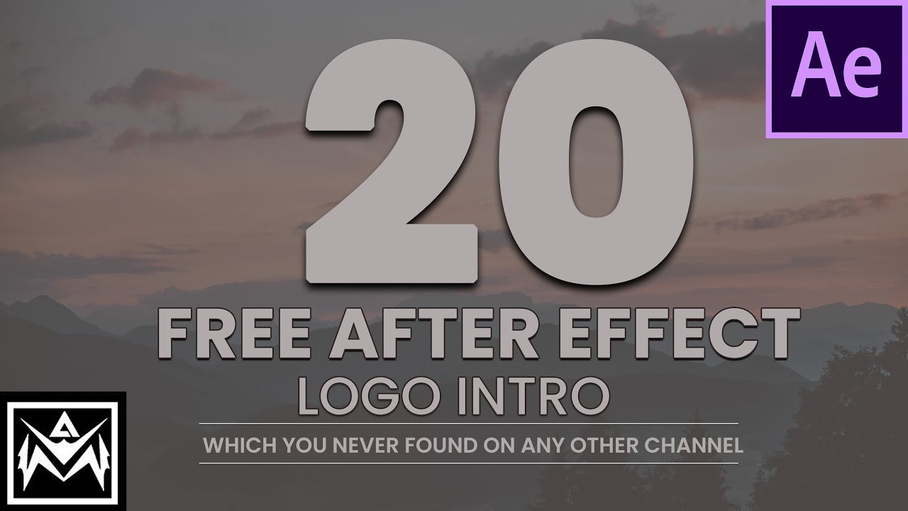 Best 20 Free After Effect Logo Intro Templates | Copyright free