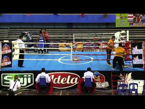 Agong Cup  49kg final   Redwan v Langu