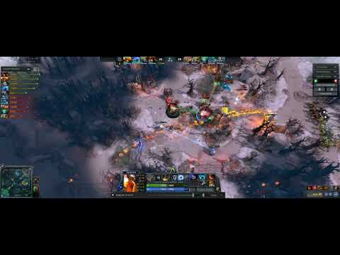 DOTA 2 Soulbind + Double Fatal Bonds + Chain Frost in slow motion