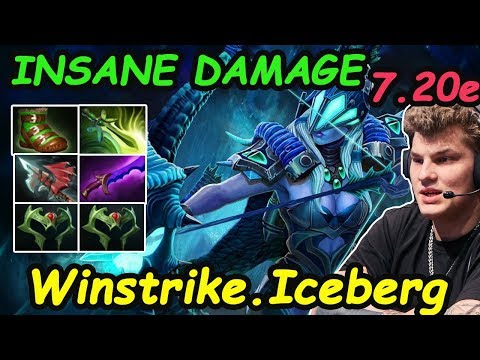 Winstrike Iceberg - [Drow Ranger] MIDLANE INSANE DAMAGE CRAZY ARROW 7.20e Dota2
