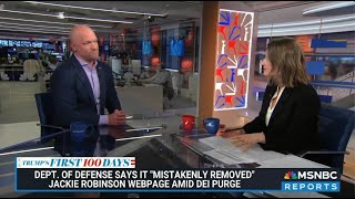 MSNBC REPORTS WITH  KATY TUR: MARCH 20, 2025 - TRUMP ADMIN INTENSIFIES ATTACKS ON DEI AT DOD
