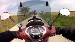 Piaggio Beverly 350 Sport Touring onboard - leisure ride