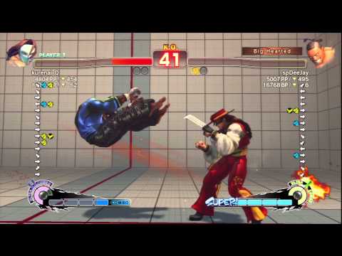 kurenai-Q [Vega] Vs spDeeJay [Dee Jay] SSF4 AE 2012 Ranked Matches - PSN